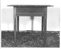 SA0628 - Photo of a walnut table, possibly from Ohio, owned by Mr. and Mrs. Robert Jones, residents of Lebanon, Ohio. Identified on the back.
